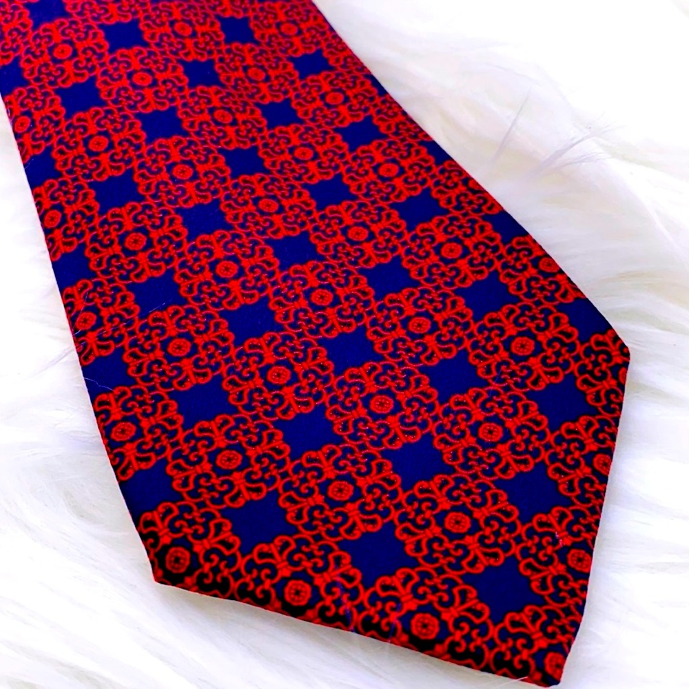 Stefano Ricci Tie – Red / Blue – Luxury Italian Silk